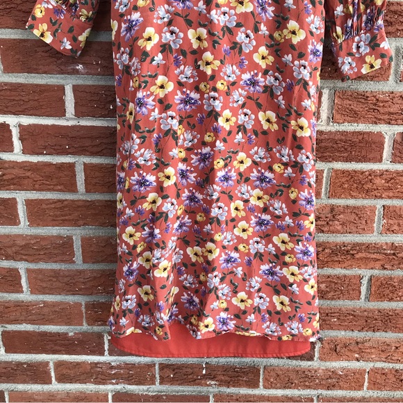 Anthropologie Yumi Kim Love Me Tender Floral Long Sleeve Midi Dress Size XS - Picture 6 of 14